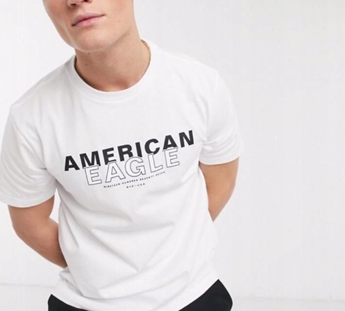 

Podkoszulek męski T Shirt American Eagle r.M Logo