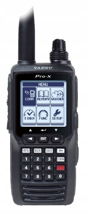 Yaesu FTA-550 Pro-x Aa radiotelefon lotniczy ręczny 5W, Ils, Vor, IPX5
