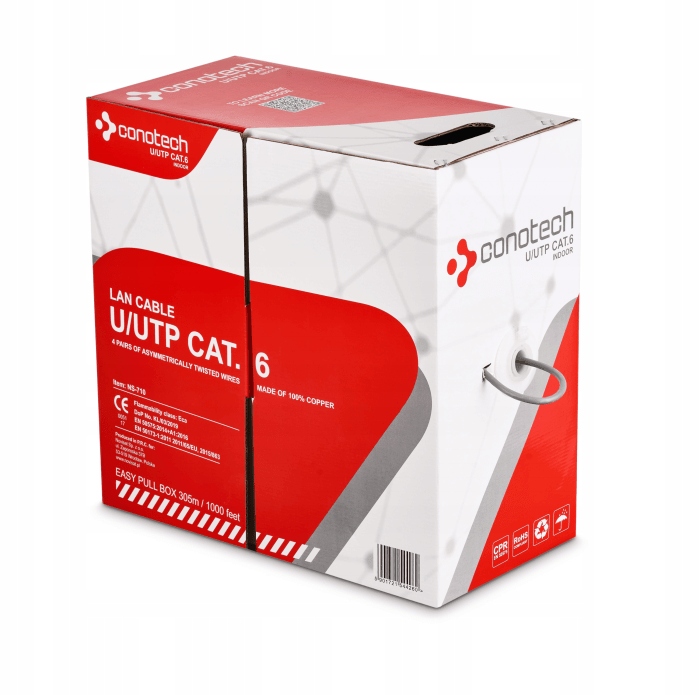 Vnitřní šroub U/utp Lan kat.6 305 m Conotech