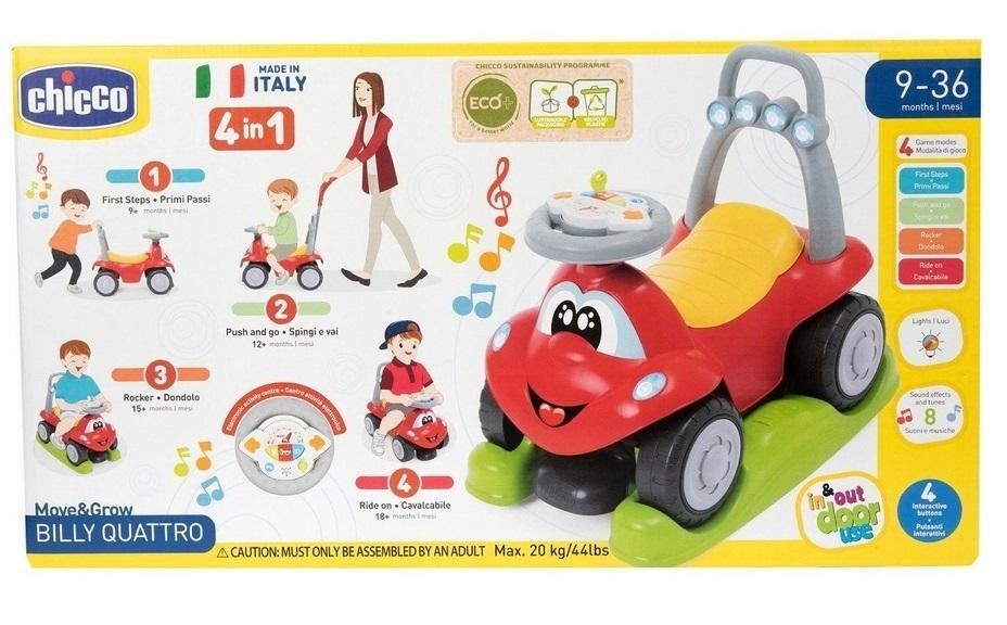 Jeździdło Billy Quattro 4W1, Chicco