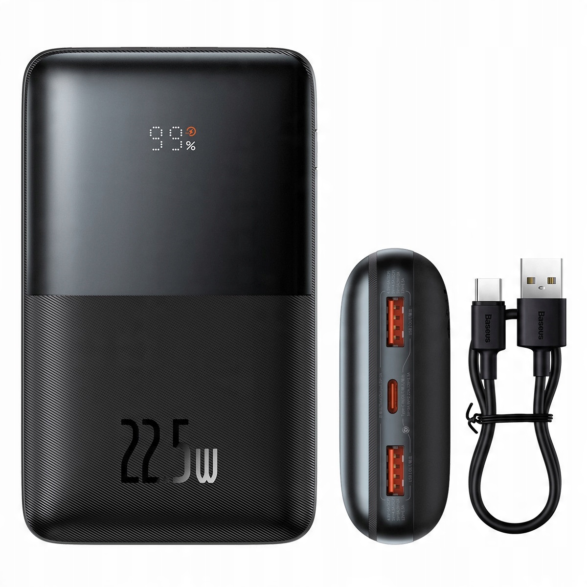 

Baseus Power Bank 20000mAh 2x Usb/usb-c z Kablem