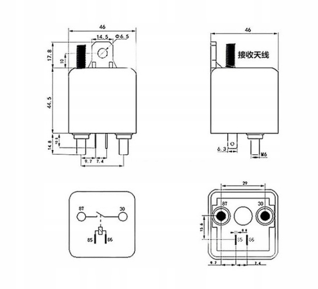 WYŁĄCZNIK PRĄDU HEBEL 12V 200A NA PILOTA 2 x pilot Producent części 3F Quality