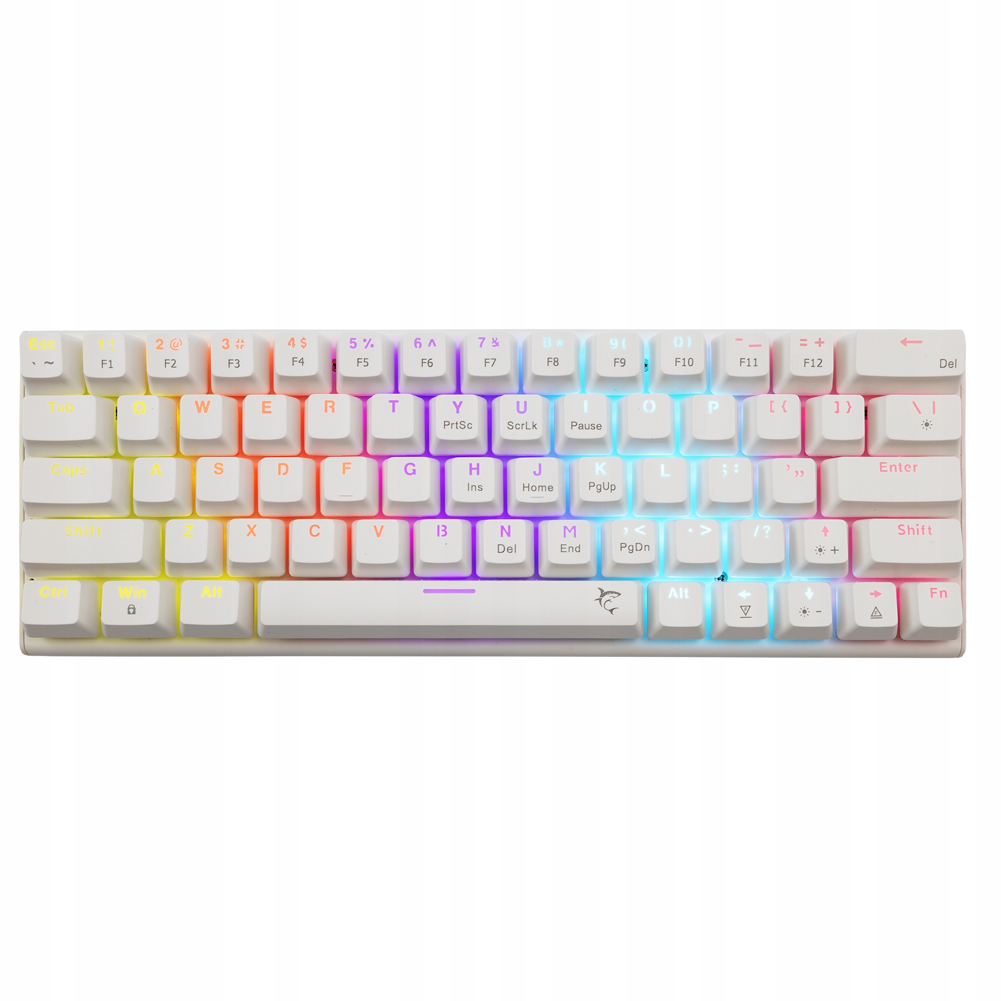 Mechanická klávesnice White Shark Wakizashi 2! Blue Switch Bílá Rgb