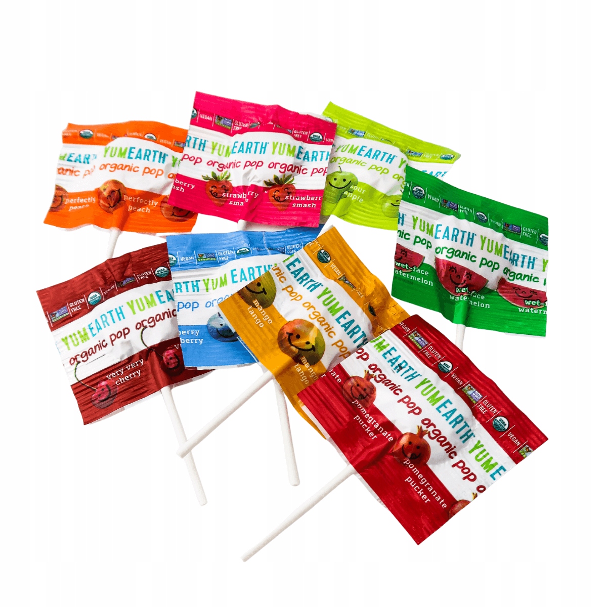 Yum Lizaki Owocowe Ekologiczne Mix Smaków Pakiet 100 szt Vegan