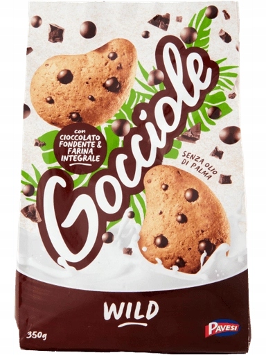 Levně 4x Sušenky Gocciole Wild 350 g Pavesi