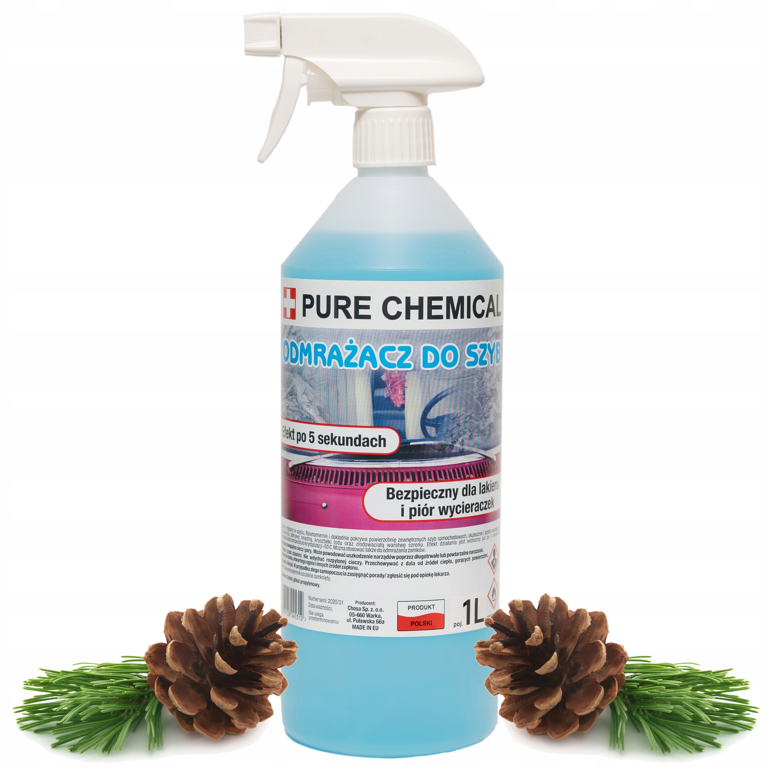 ODMRAŻACZ DO SZYB 1L ZIMOWY PŁYN DO ODMRAŻANIA