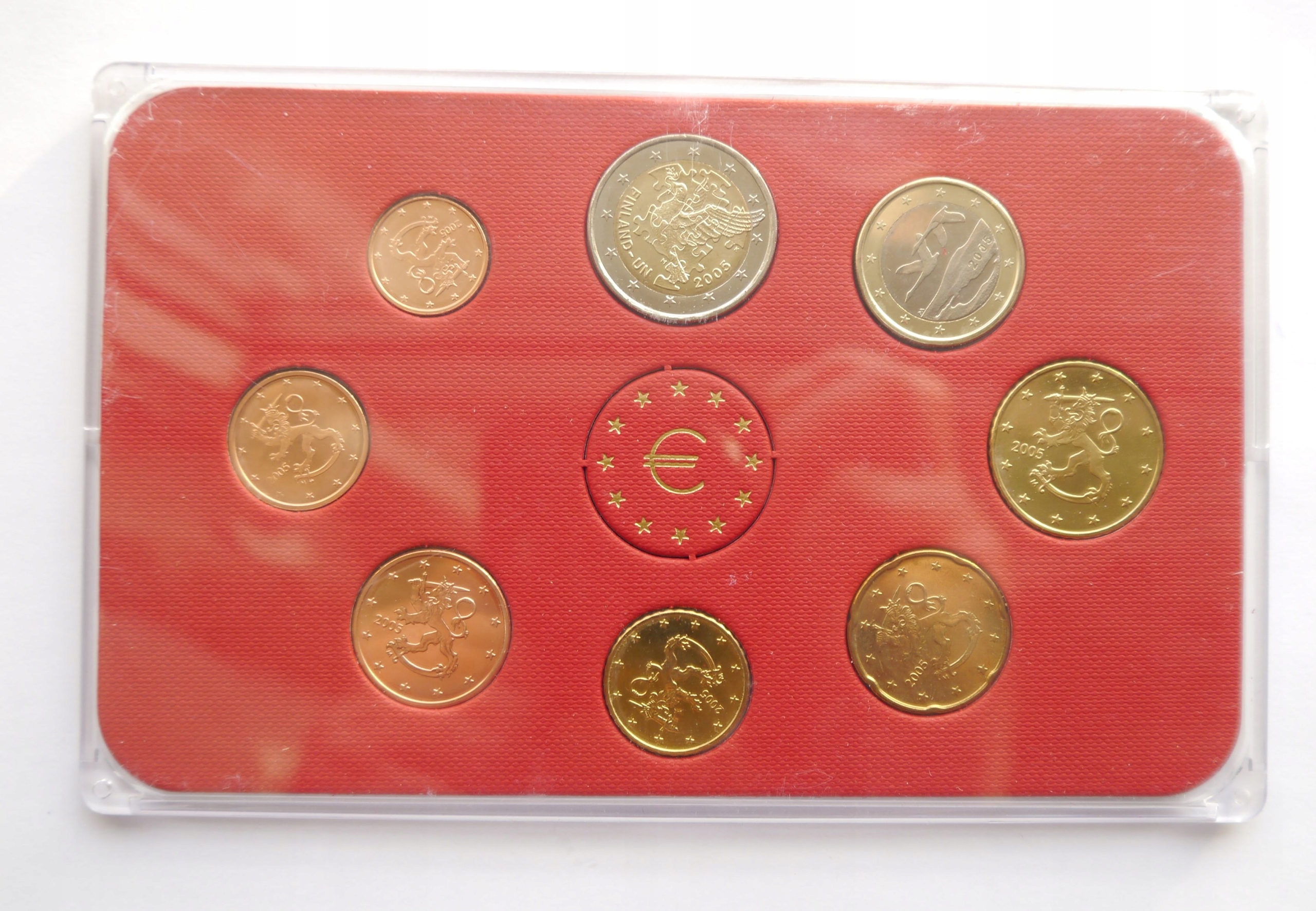 FINLANDIA SET 2005 1 CENT - 2 EURO OD 1 ZŁ