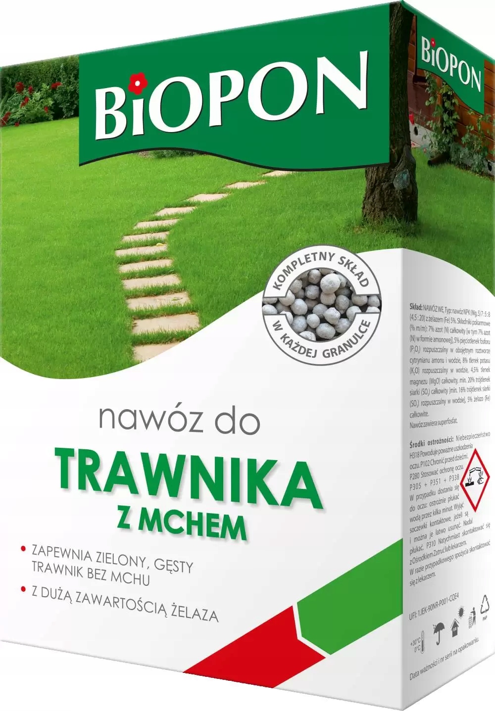 Hnojivo 5 kg pro trávník s mechem Železo bojuje proti mechu