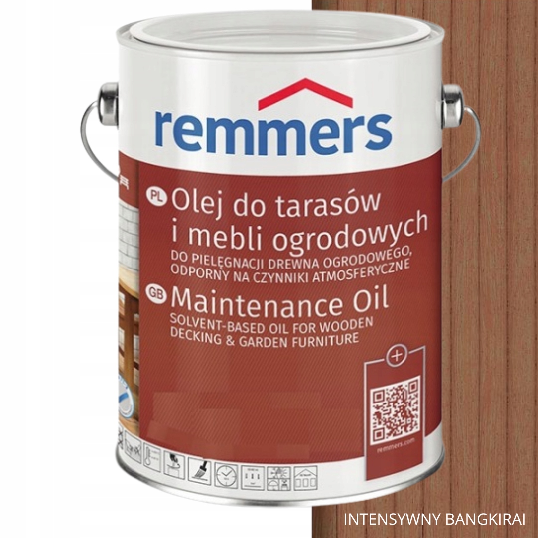 Remmers Olej Na Terasy A Zahradní Nábytek Intenzivní Odstín Bangkirai 5L