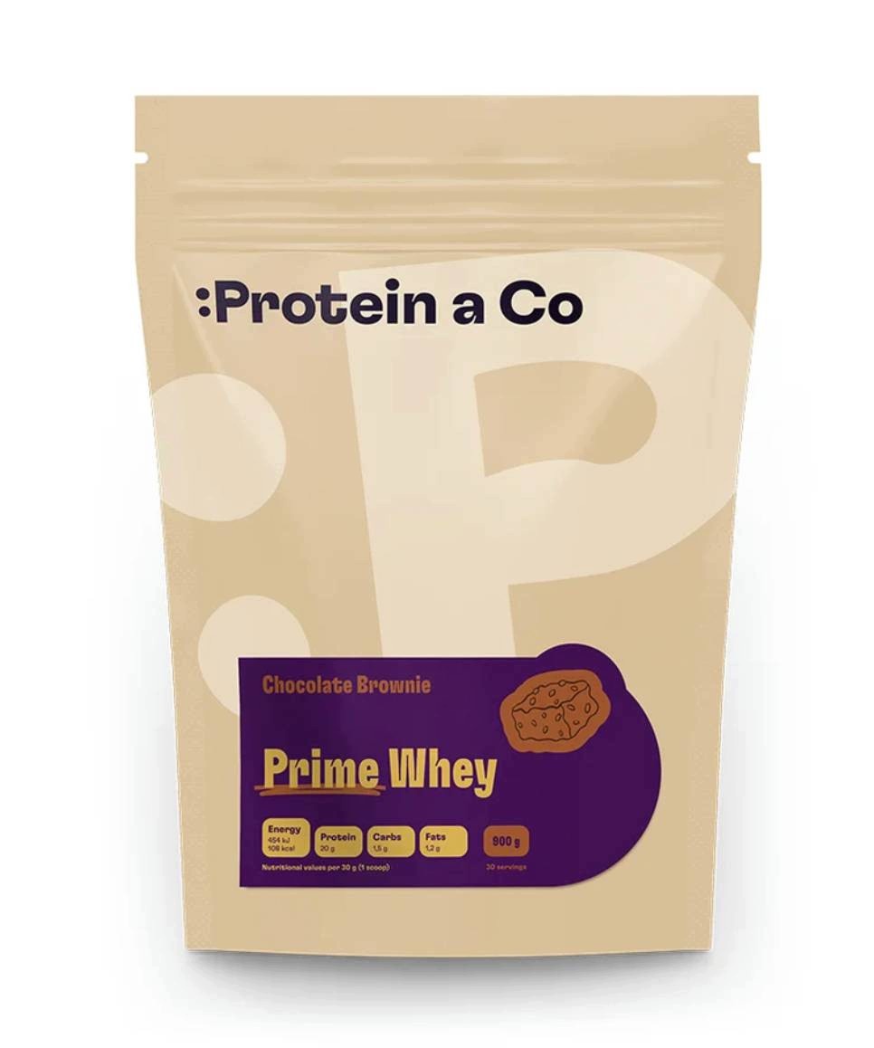 Protein a co- Prime Whey (900 g) -Chocolate brownie