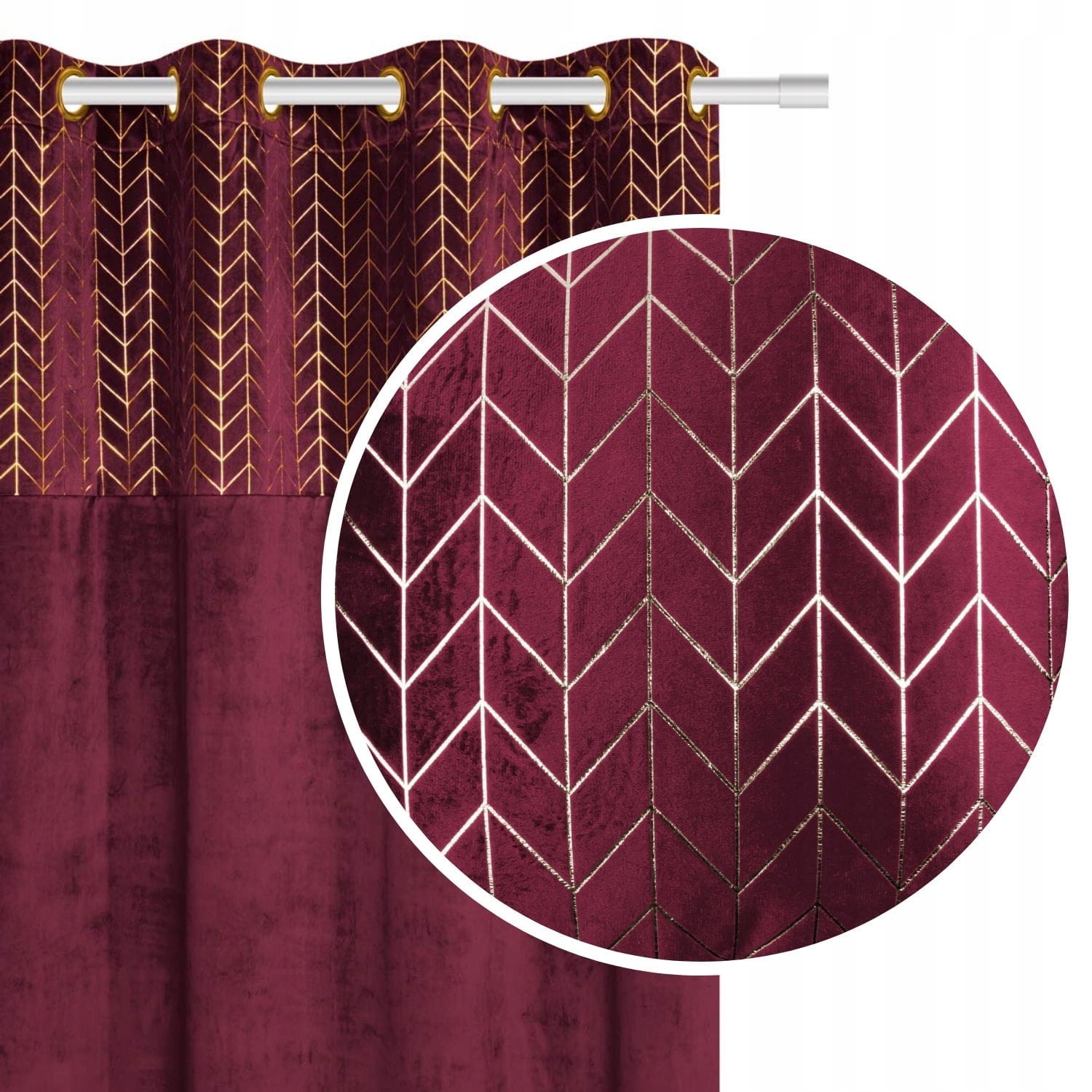 

Amarant Zasłona Velvet Zaciemniająca 140X250 Nord