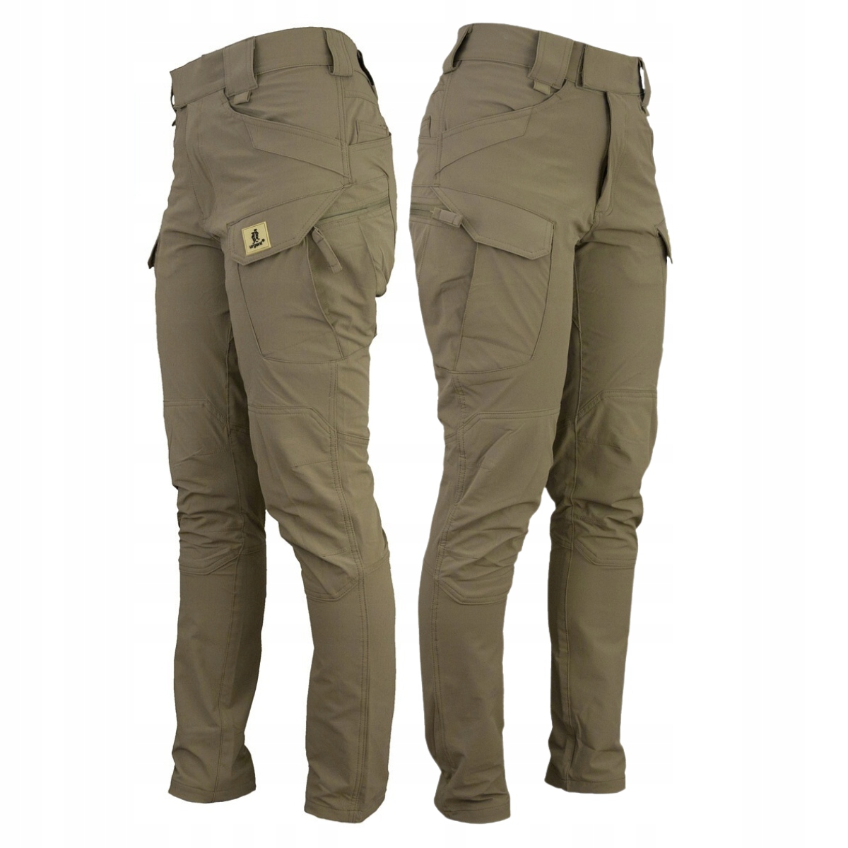 Spodnie robocze Bojówki męskie wojskowe Taktyczne khaki Mocne Urgent r. 48