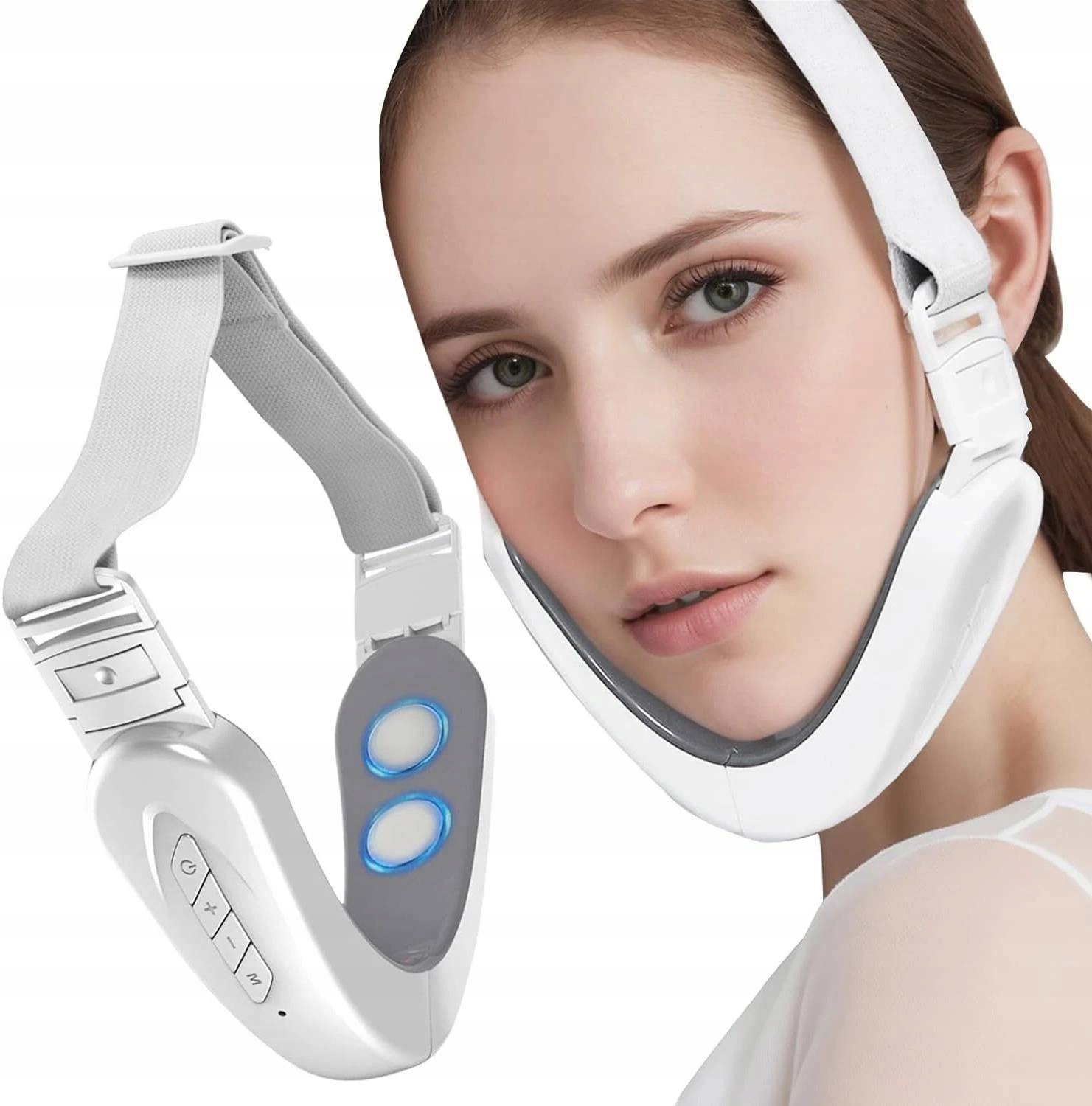 Abs Masážní Přístroj Na Obličej V-face Lifting Obličeje A Čelisti Model 3.7V 155 mAh