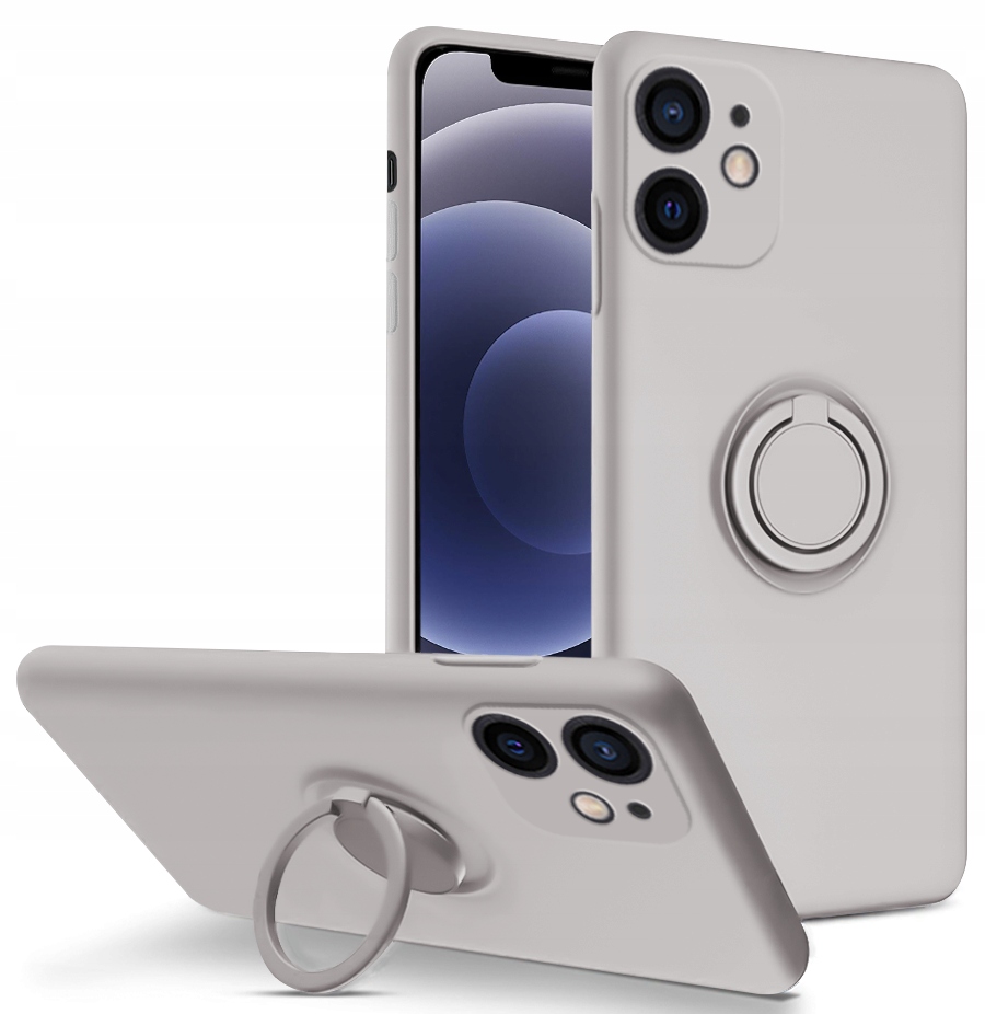 

Etui Silicone Ring Szkło 9H do iPhone 12