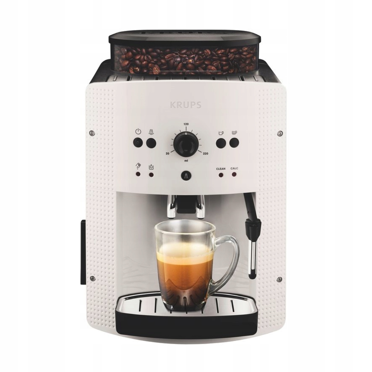 Ekspres ciśnieniowy do kawy z młynkiem Krups EA8105 15 bar biały