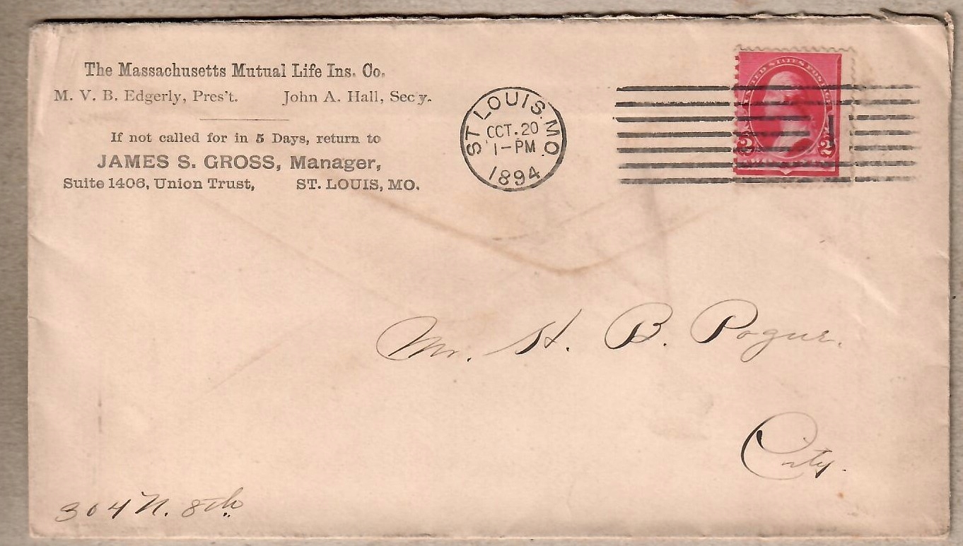 USA, 1894 r. koperta