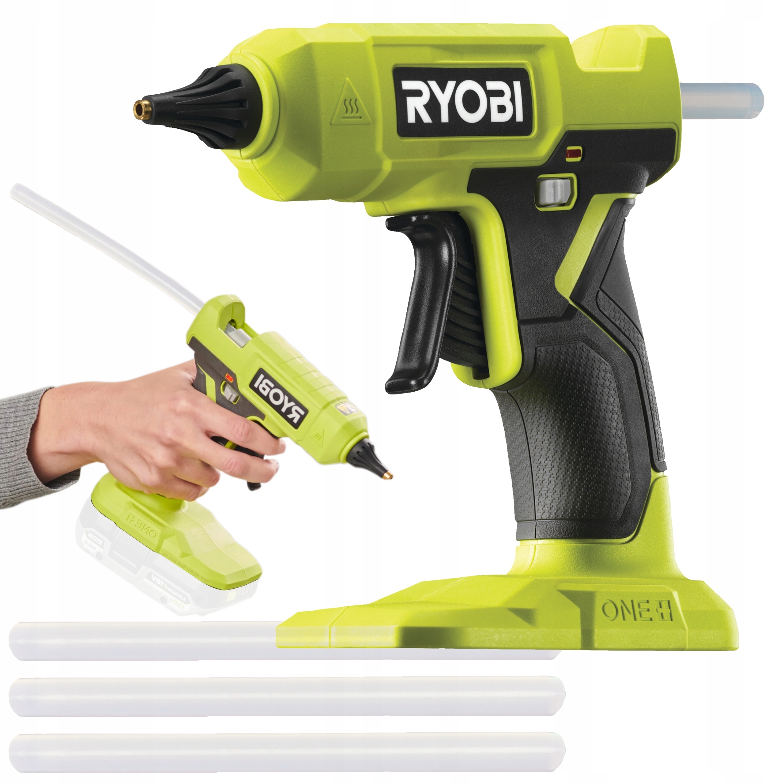 Ryobi RGLU18-0 Pistole Na Lepení Lepidla Za Tepla 18V Solo 200 °C 11 mm