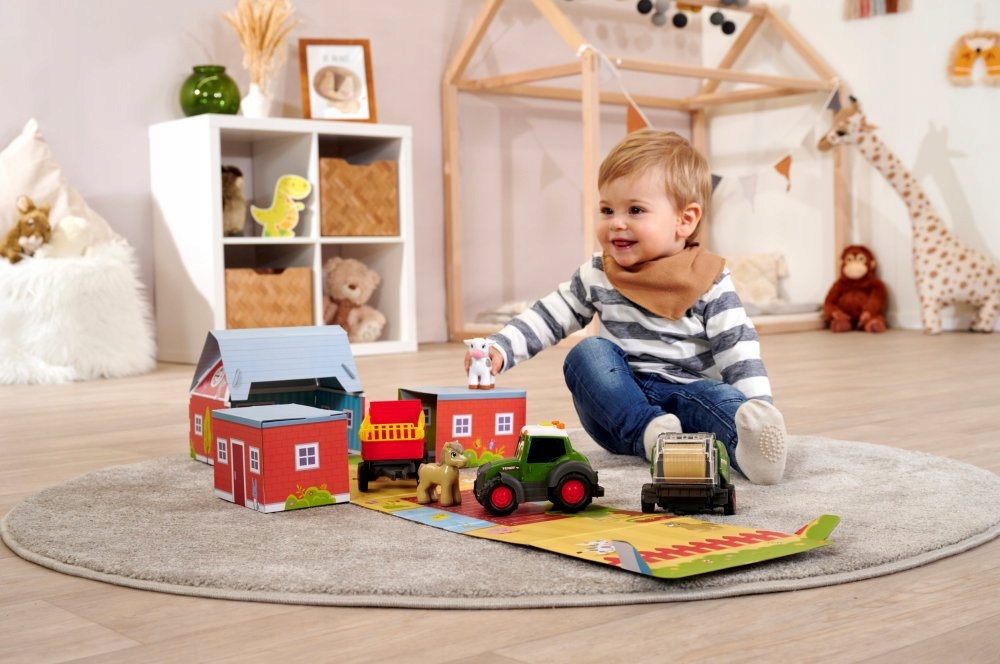 Zestaw Farmera Traktor Fendt farma Św/Dźw Dickie Skala inna