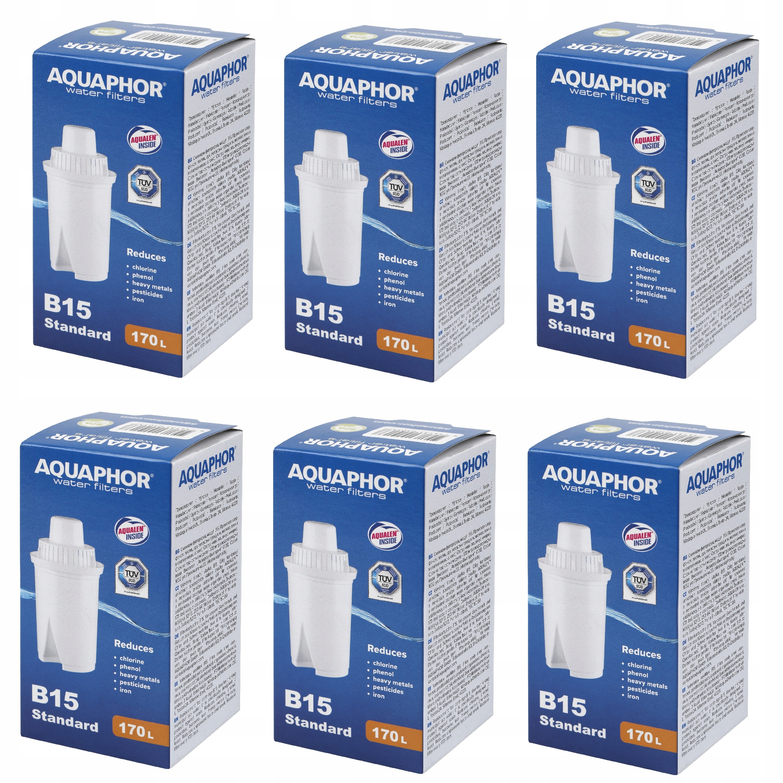 

Wkład filtrujący filtr Aquaphor B15(B100-15) 6 szt