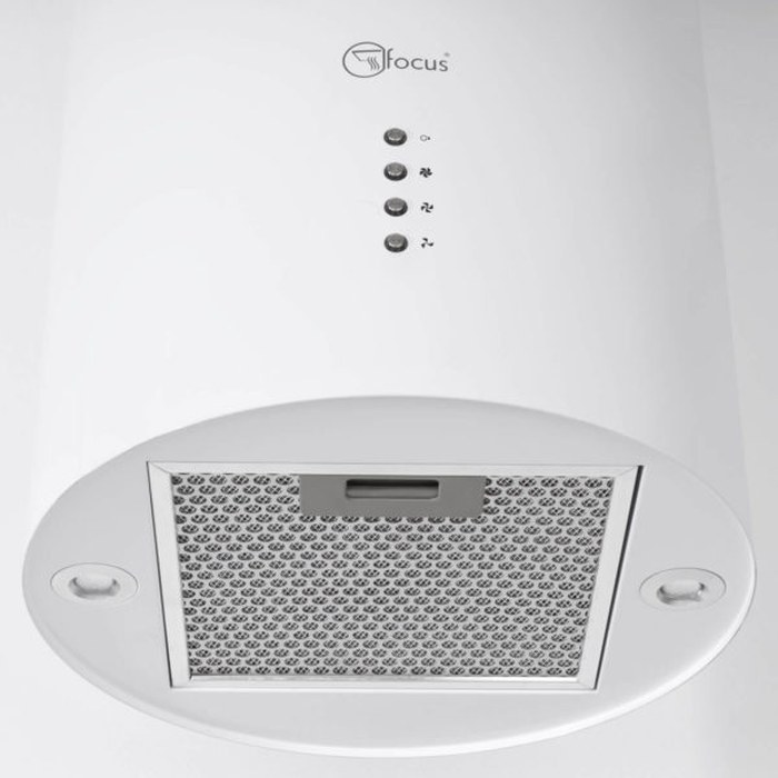 Novoterm Okap kuchenny wyspowy Shadow 35 Biały Mat Marka Focus