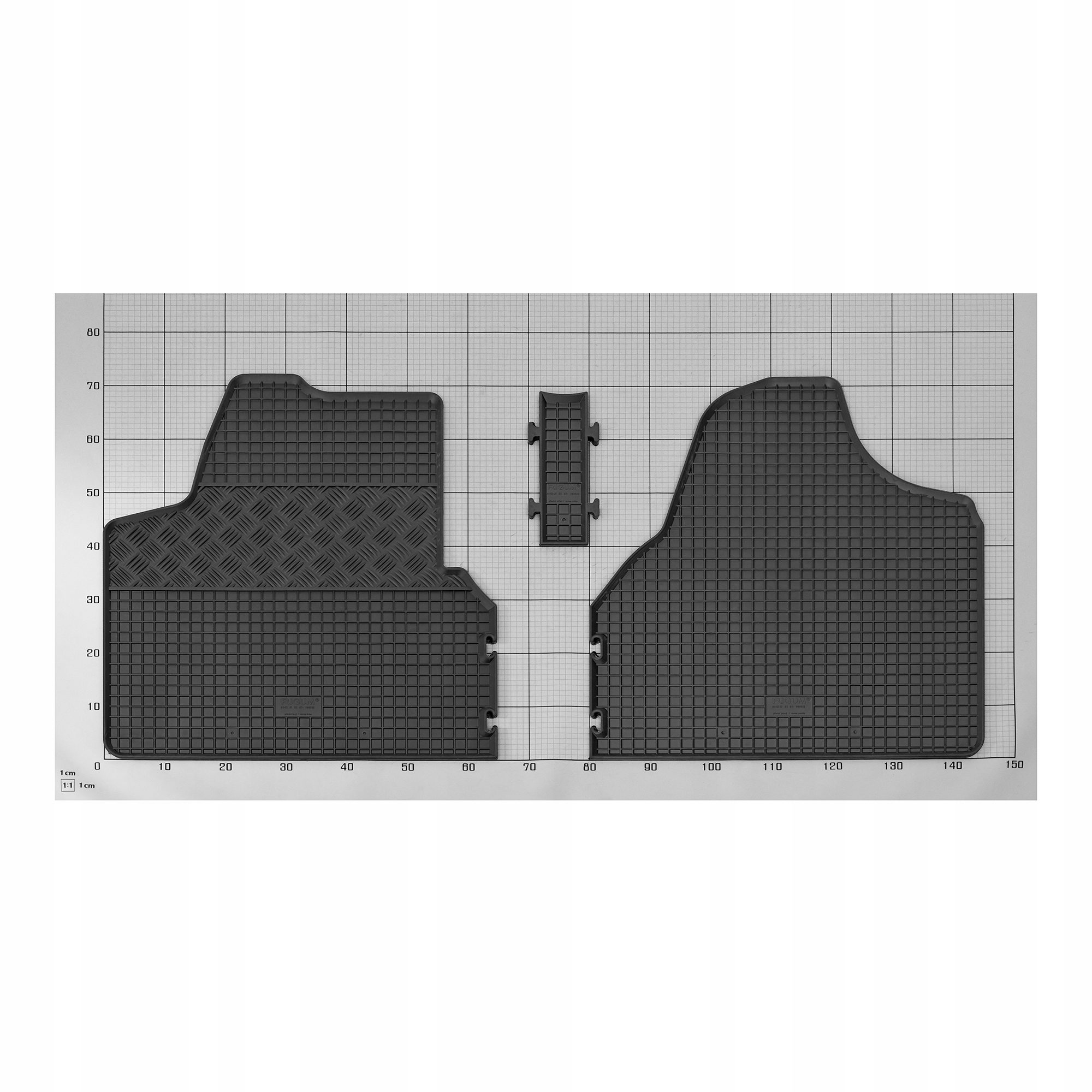 Dywaniki do Fiat Scudo 8/9 miejsc 2007-2016 Kolor czarny