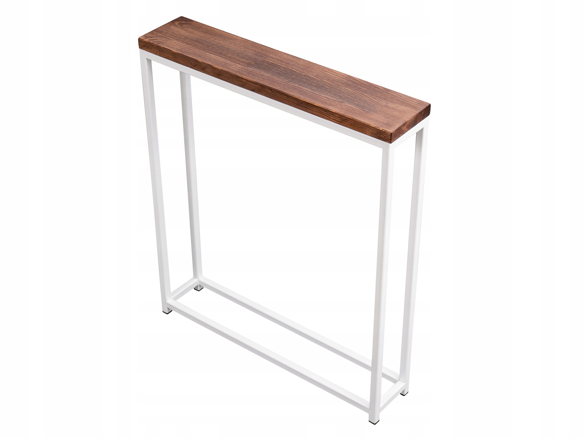 Konsola, toaletka z drewnianym blatem, na wymiar