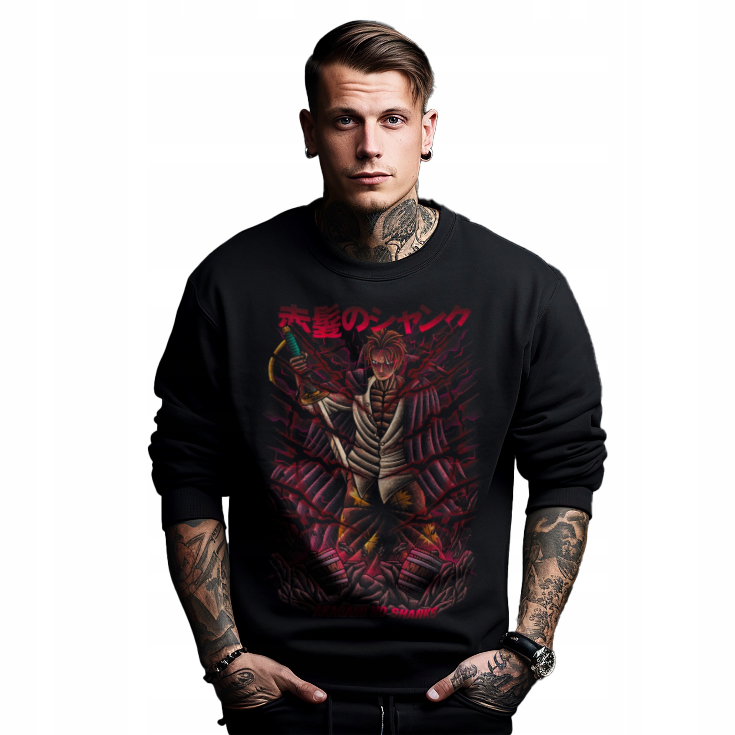 Mikina s potiskem Anime Akagami No Shanks