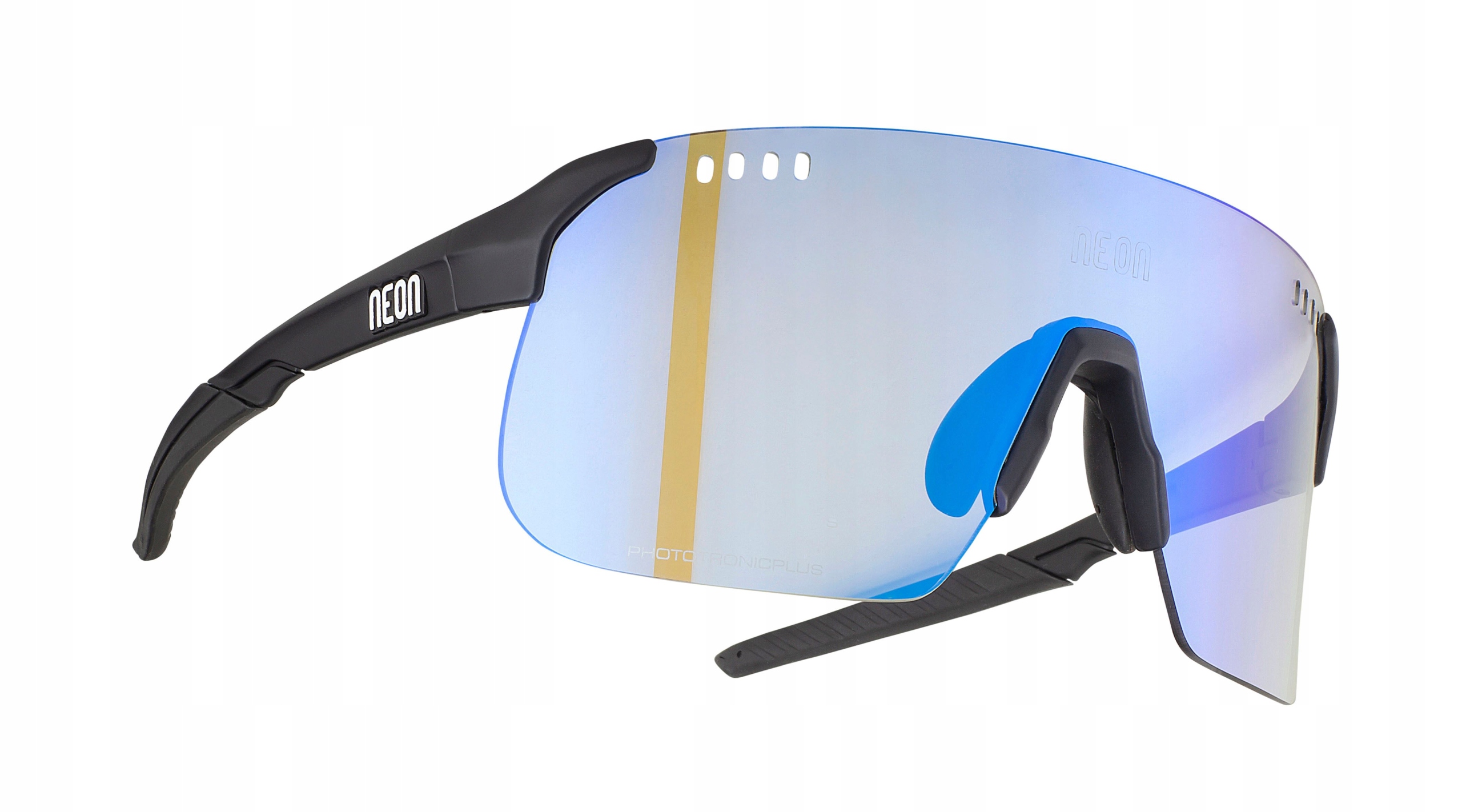 Cyklistické brýle Neon Sky 2.0 Air Black Phototronic Blue kat. 1-2