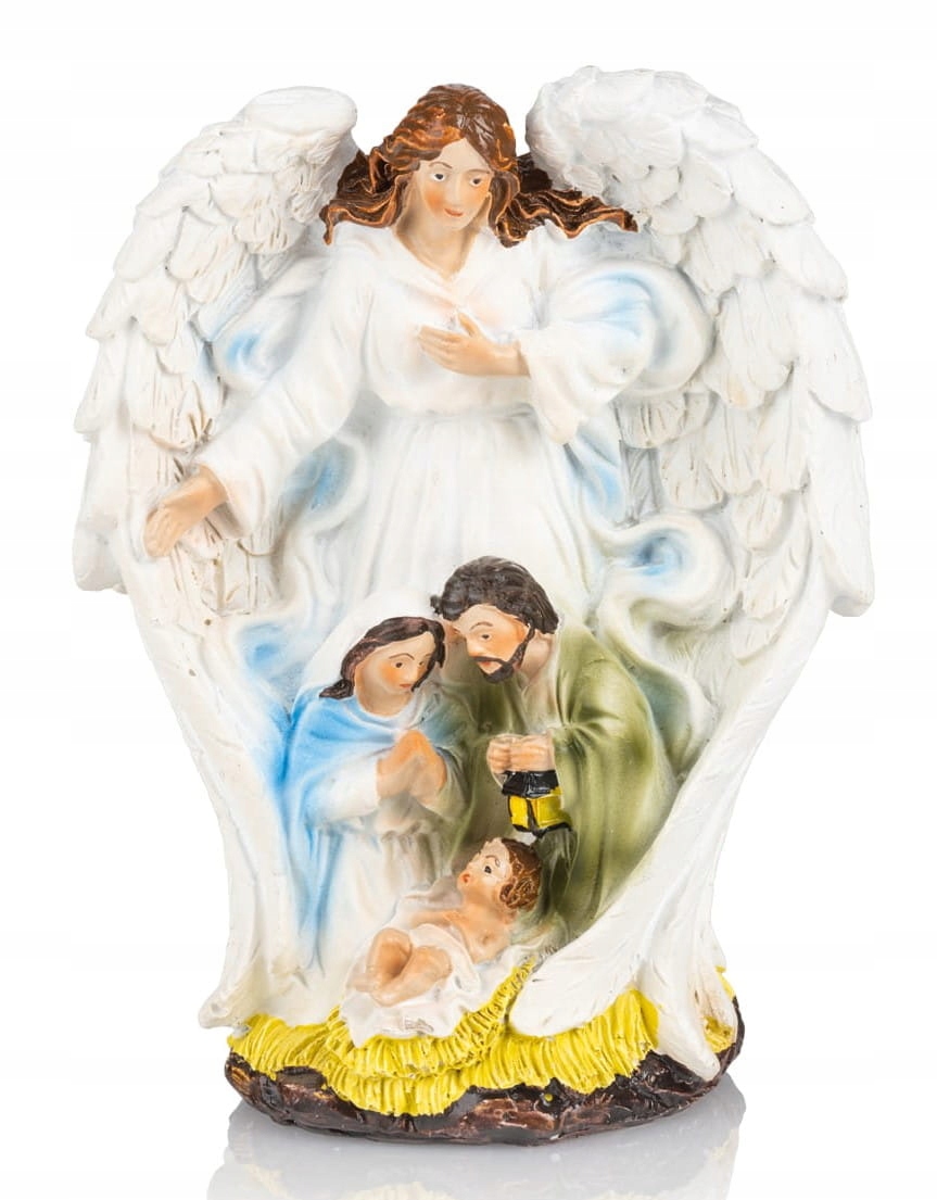 SZOPKA BOŻONARODZENIOWA ANIOŁ ŚW. RODZINA 13 CM