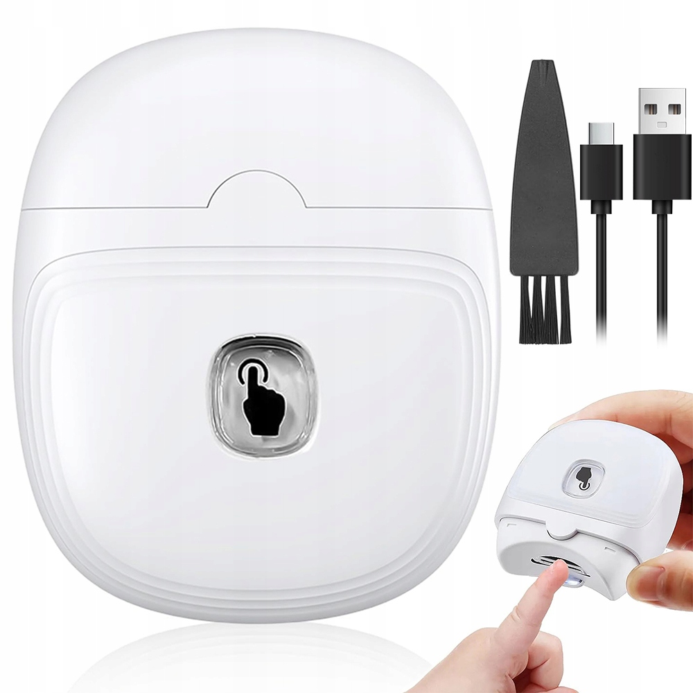Elektrická kleštička na nehty s Led a nádobou, 2 rychlosti, Usb-c