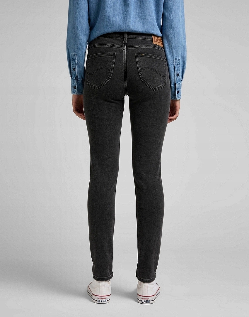 Dámské úzké nohavice džíny Lee Scarlett Black MID Stone L526EPMU 25/31