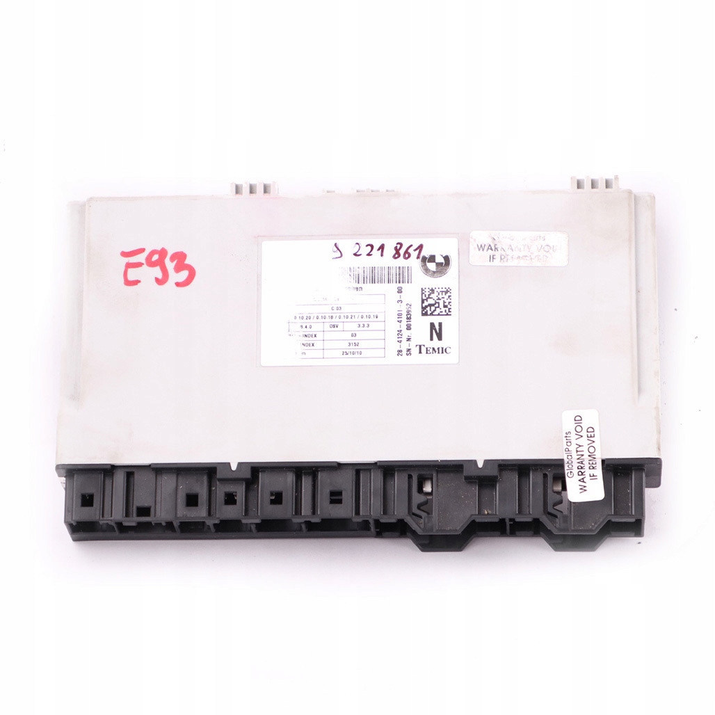 9221861 - BMW E90 E91 E93 LCI модуль драйвер переднього сидіння