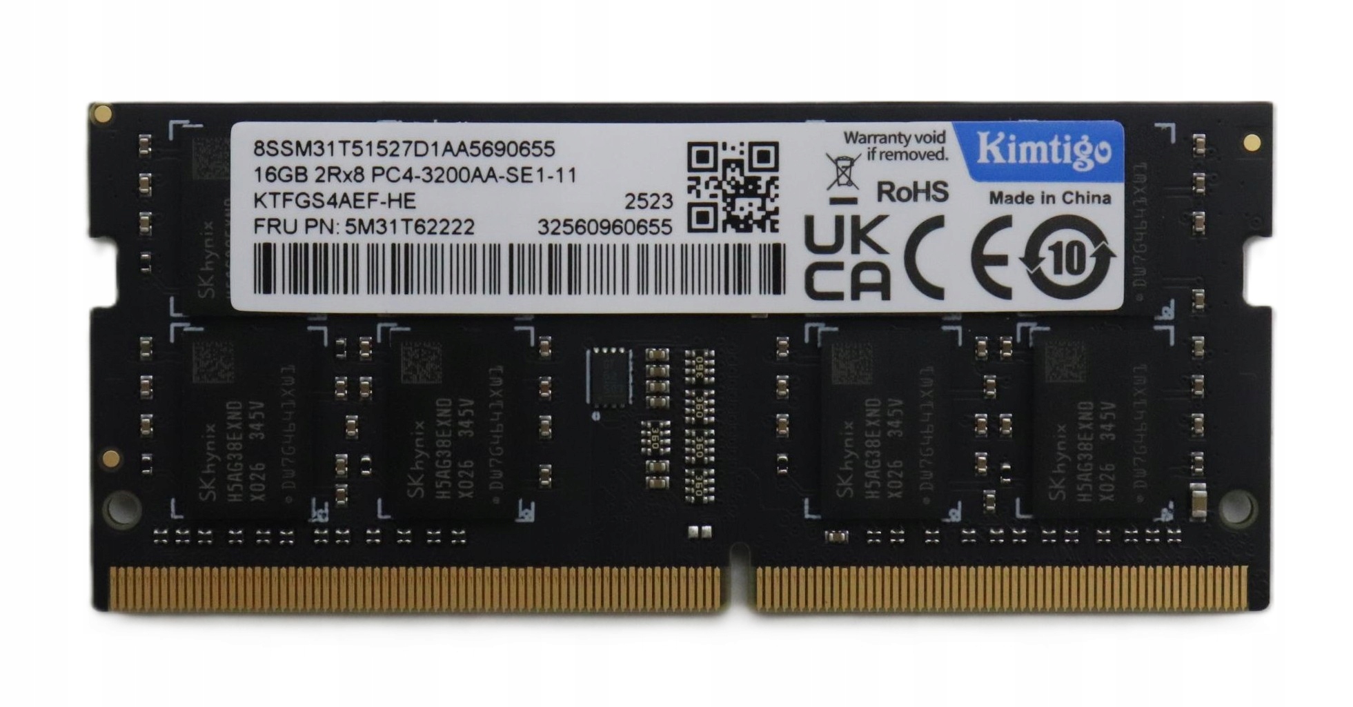 16GB DDR4 Sodimm 5M30V06980 Lenovo ThinkCentre M70q gen4 12E3 Neo 50q gen4