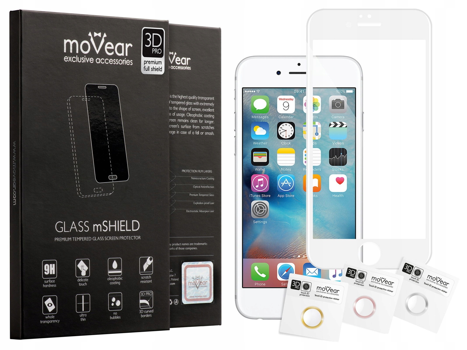 

moVear | Szkło Hartowane 3D do iPhone 6/6s 4.7