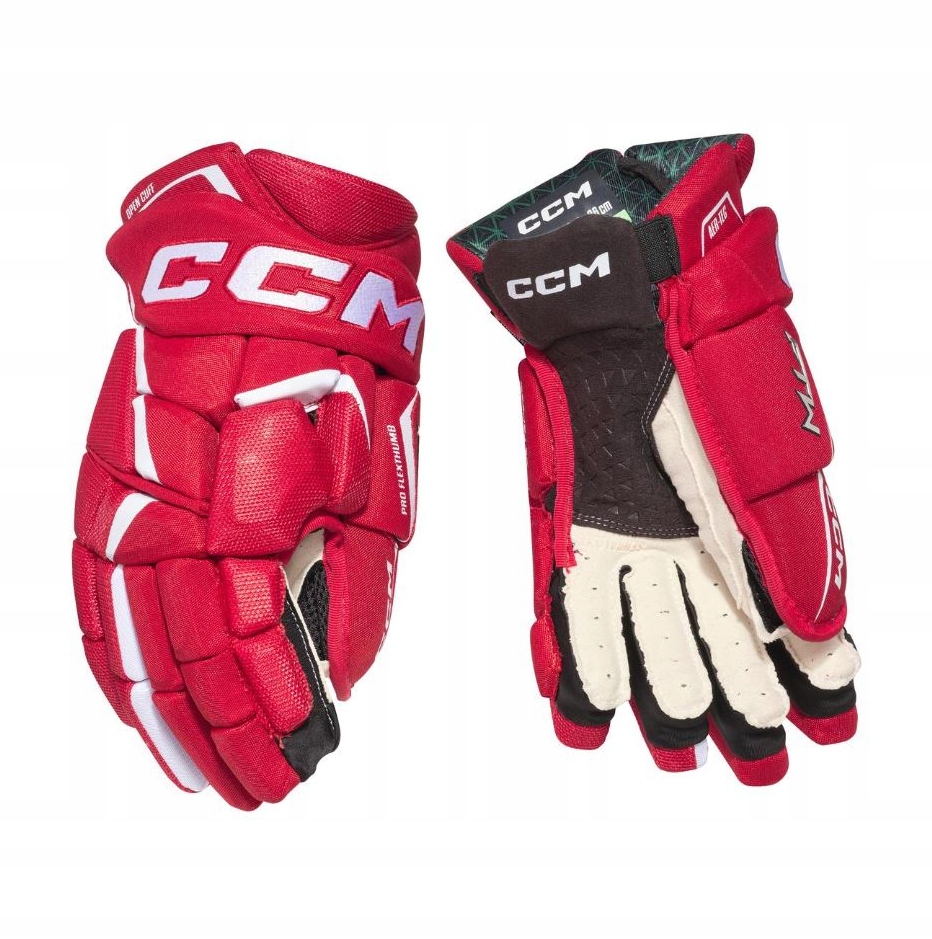 CCM Dámské rukavice CCM Jetspeed FTWomen Sr, Senior, 14", červená-bílá