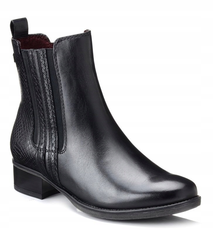

Sztyblety Tamaris 1-25309-25 Czarne Skóra 38