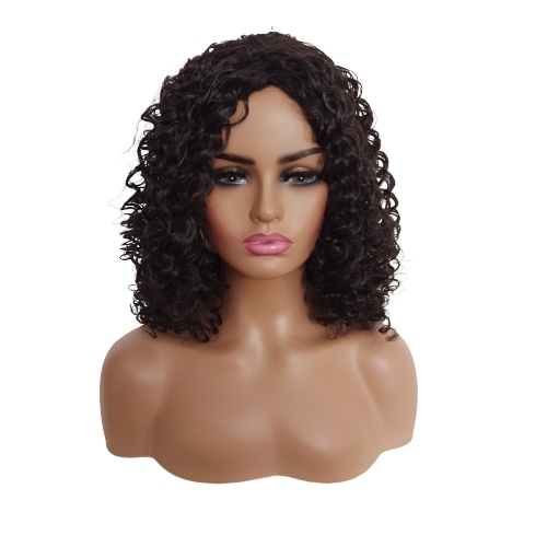 Černá paruka afro Matná čepička Bonus