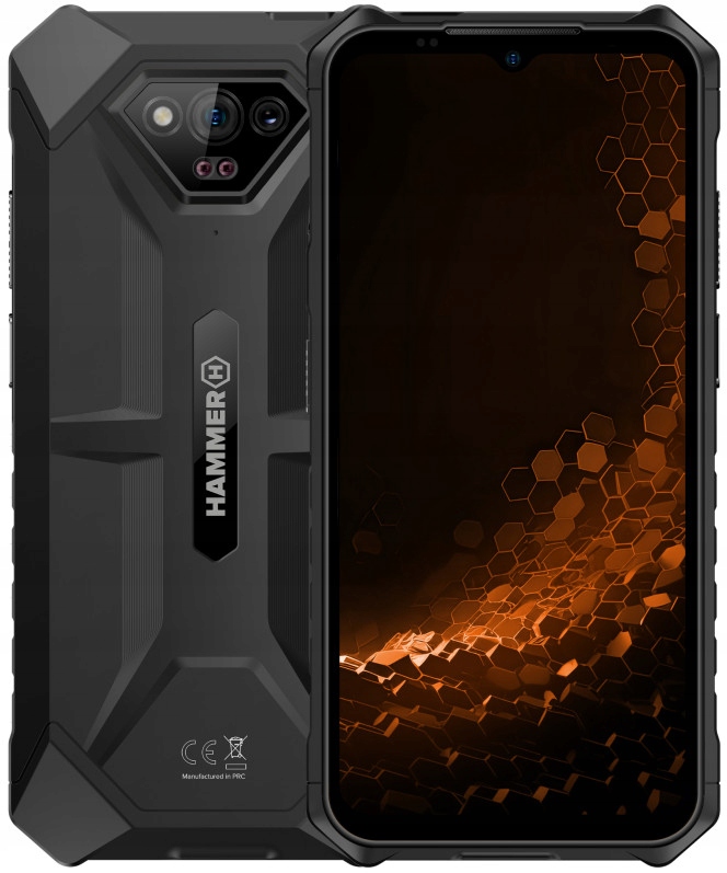 Smartfon Hammer Iron V 6/64GB 6,5" Czarny 6,5" Nfc Usb-c 6320mAh