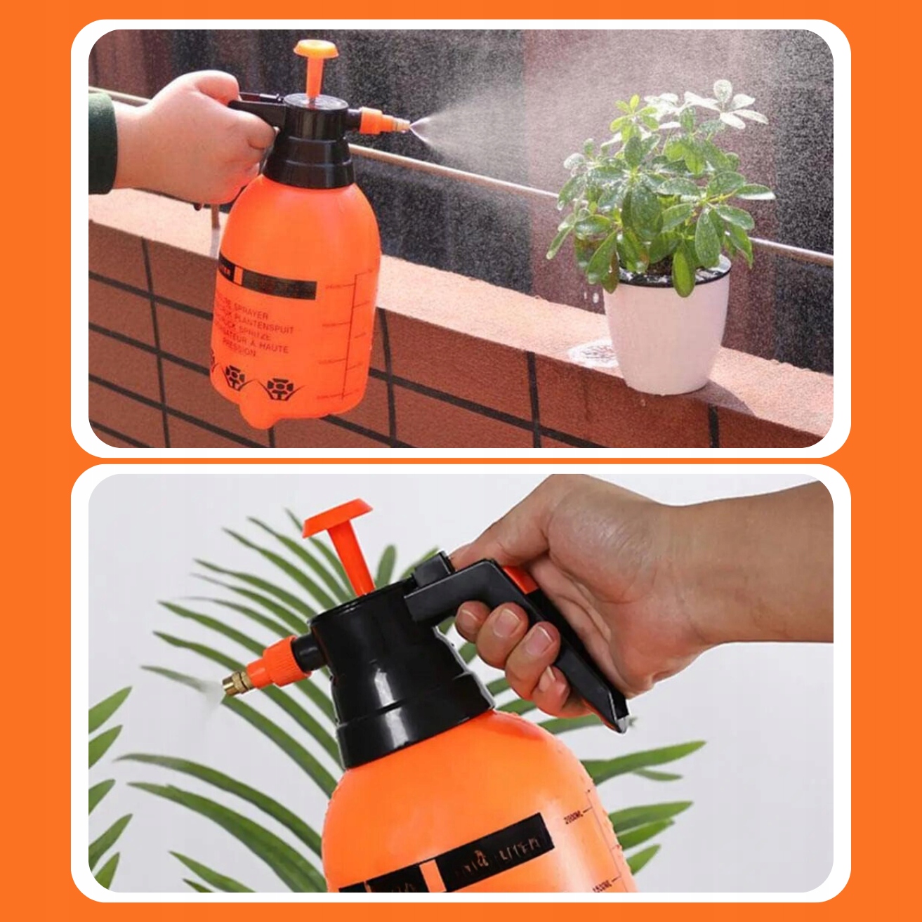 OPRYSKIWACZ OGRODOWY WYDAJNY OPRYSKIWACZ RĘCZNY SZKLARNIOWY 3L DO ROŚLIN Długość lancy 10 cm