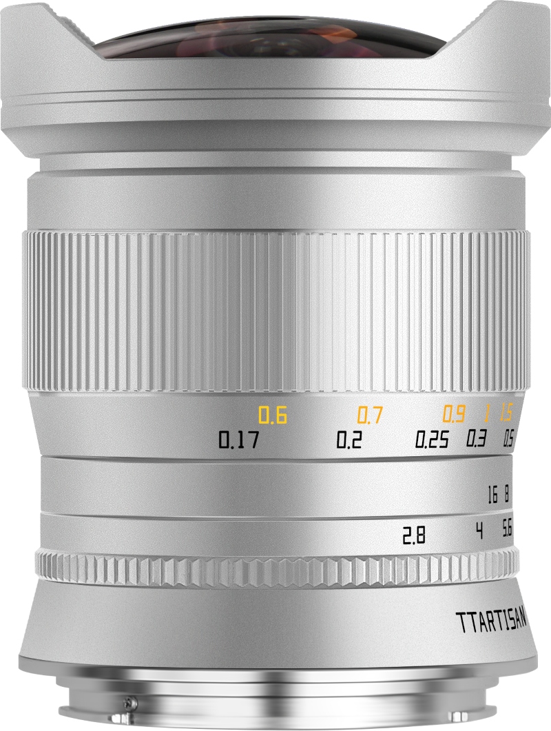 TTArtisan 11mm F2.8 Fisheye Canon Rf stříbrný