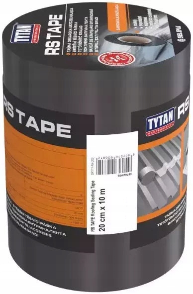 Tytan Bitumenová Těsnící Pokrývačská Páska 200 MM X 10 Mb Grafit