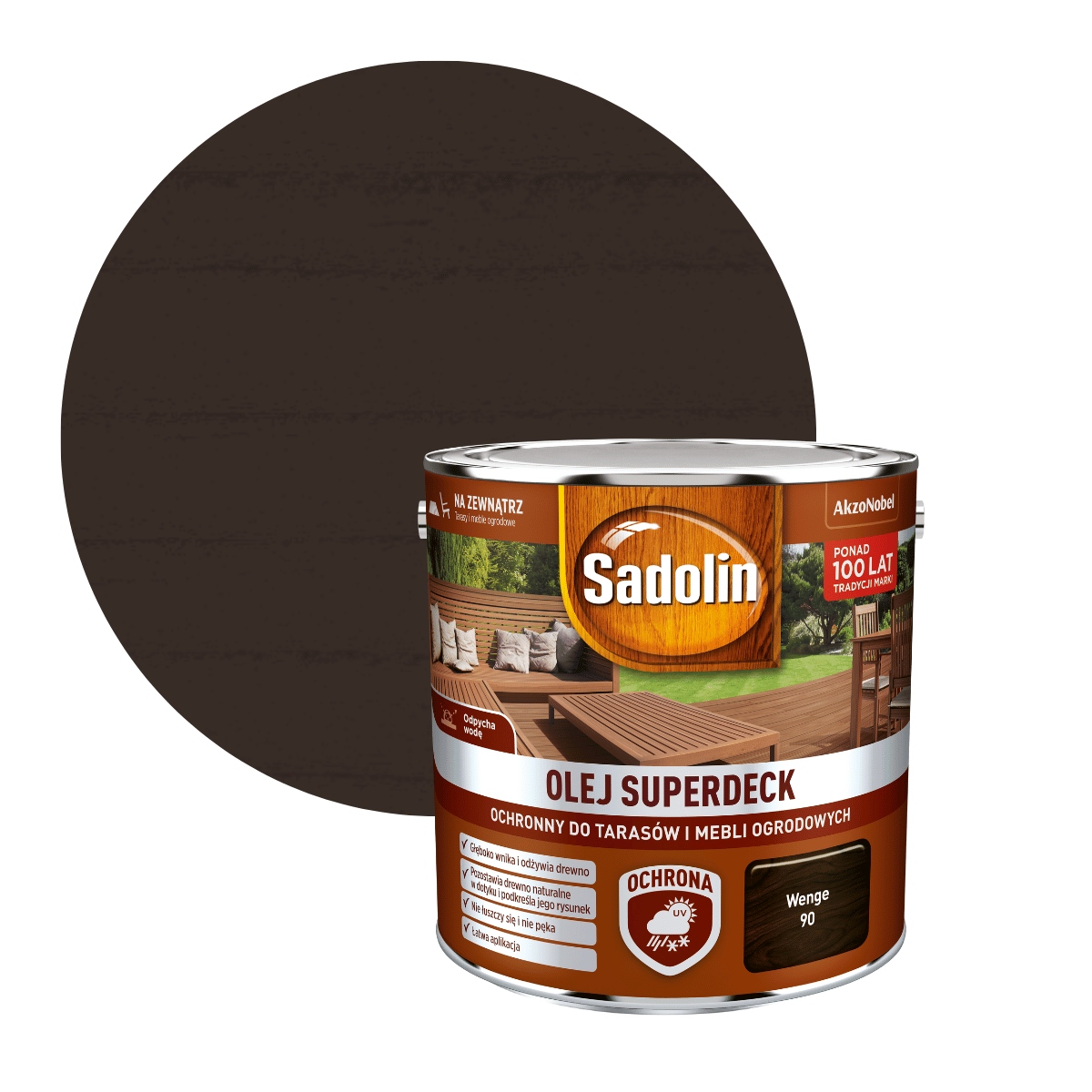 Sadolin Superdeck Olej Do Tarasów 2,5l Wenge