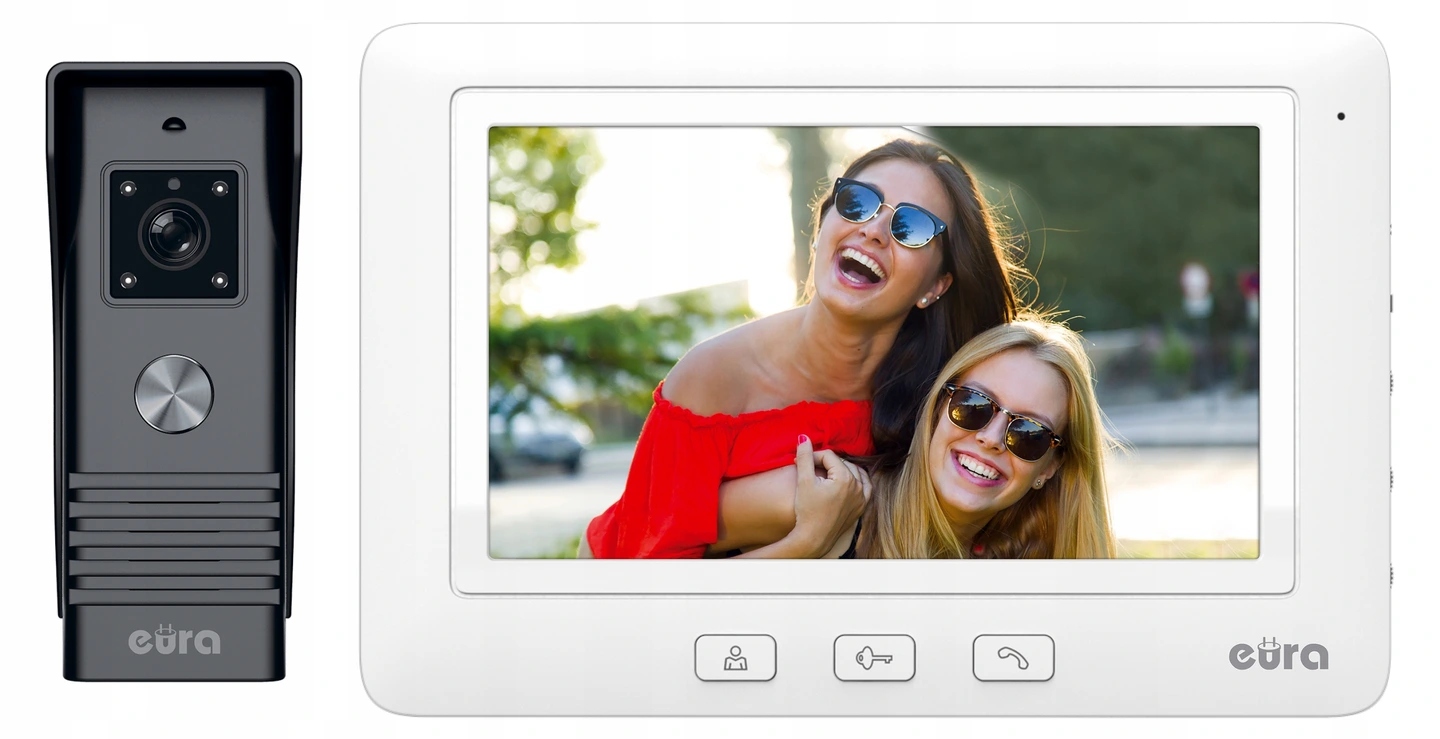 Video Videovrátnik Eura Video Domáci Telefón 7'' Interkom Eura VDP-45A3