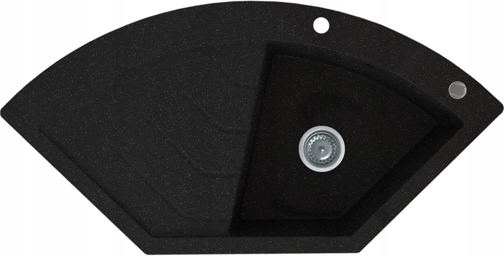 Zlewozmywak granitowy Kgs B 90 1B1D Black Metallic