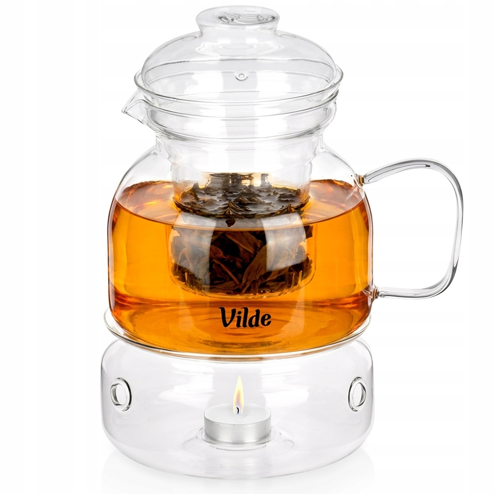 Čajová Konvice Se Sítkem Na Čaj Skleněný Sítko Na Vaření Kávy 1,5 L
