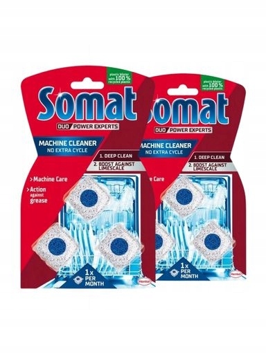 Levně 2 x Somat Machine Cleaner Čistič myčky nádobí 2 x 3 tablety