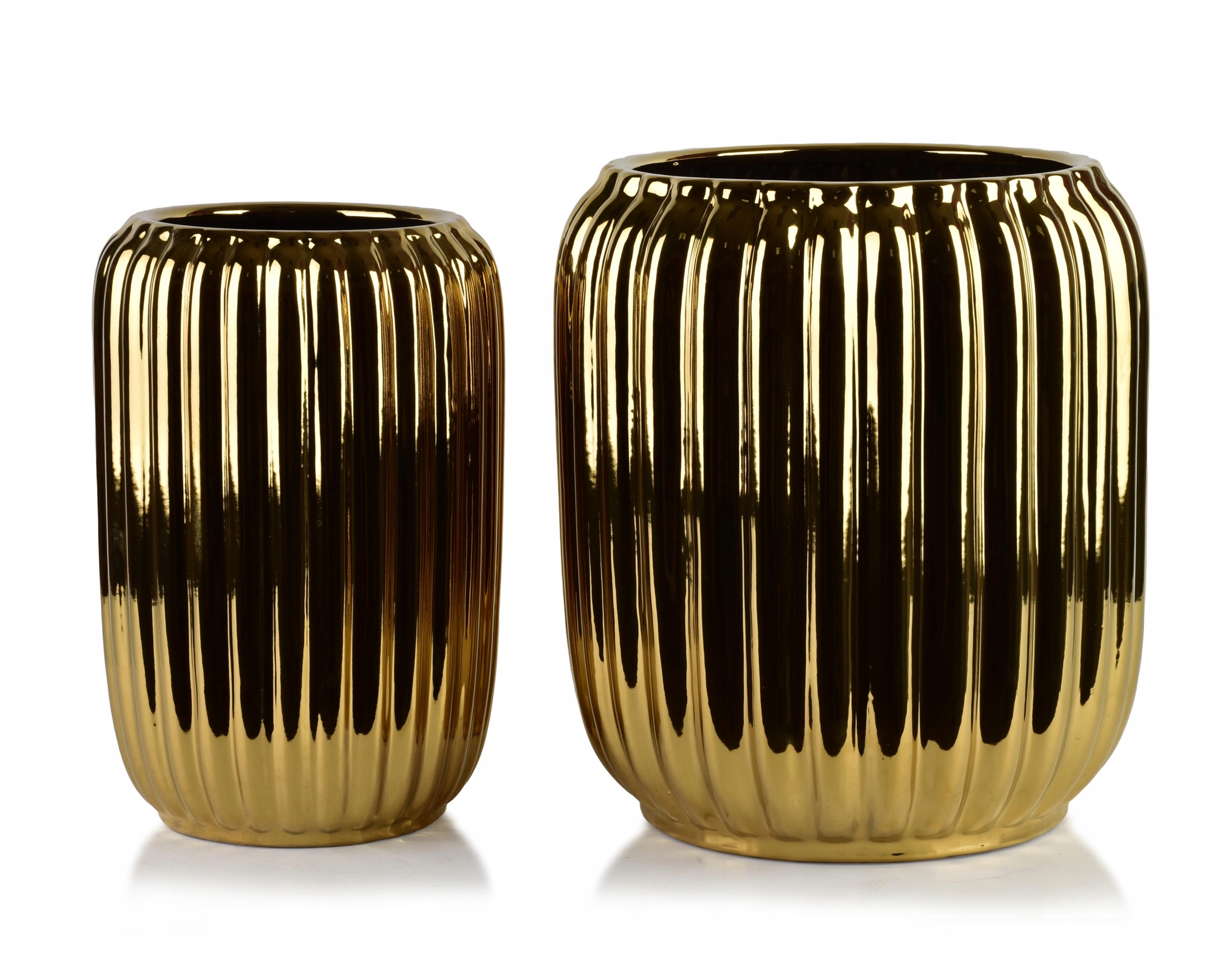 Keramické kryty Neva Gold 2 ks elegantní pro pokojové rostliny