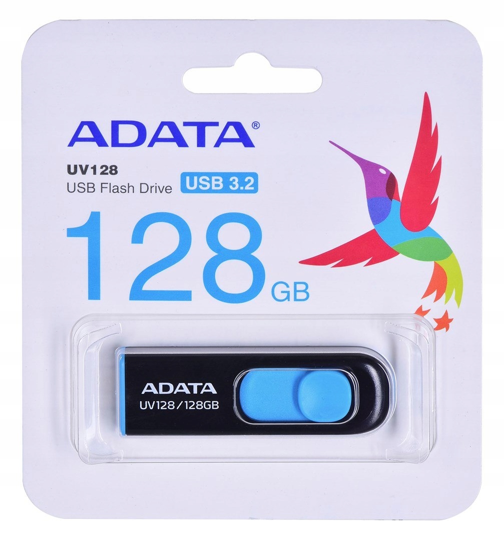 Adata DashDrive UV128 128GB USB3.0 Black-Blue