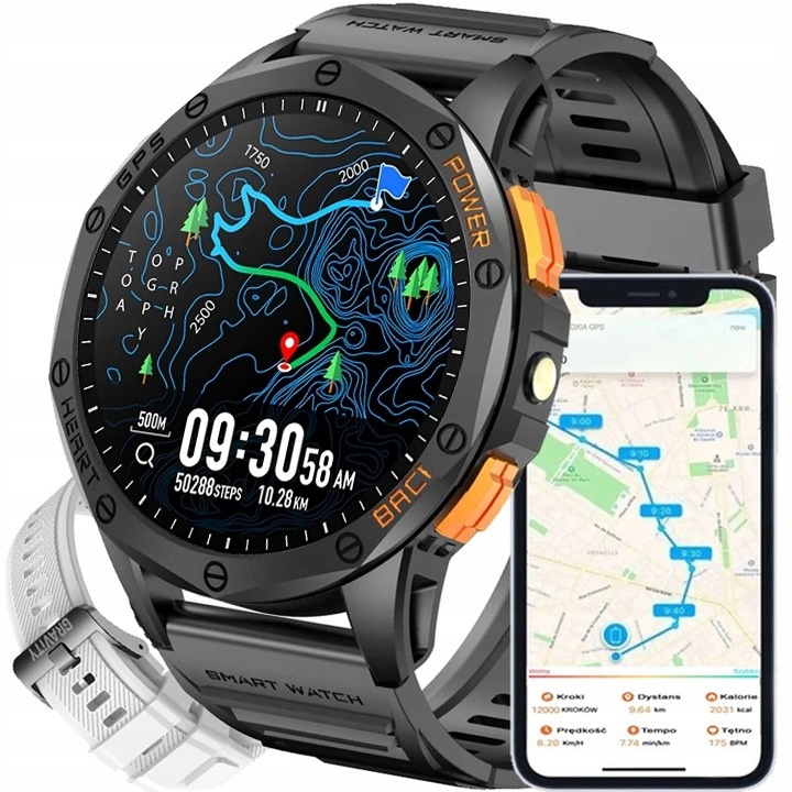 Pánské hodinky Chytré Hodinky Gravity Gps Kompas Always Display