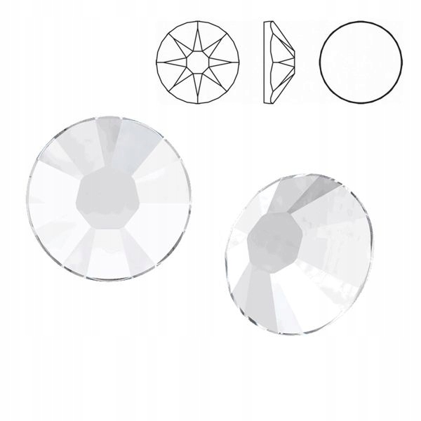 2038 Ss 8 Swarovski Xilion Rose Crystal Hft